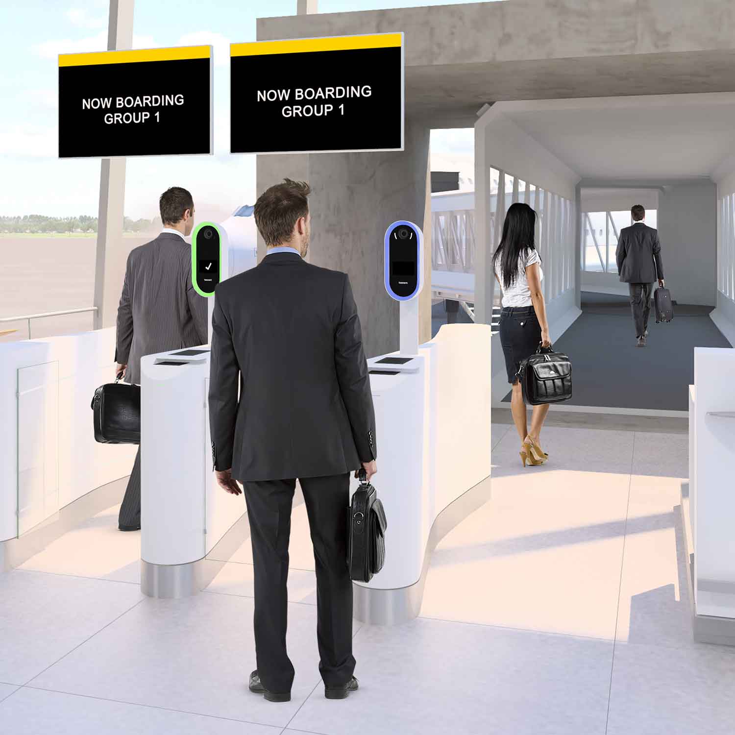 Tascent biometric security for automated boarding